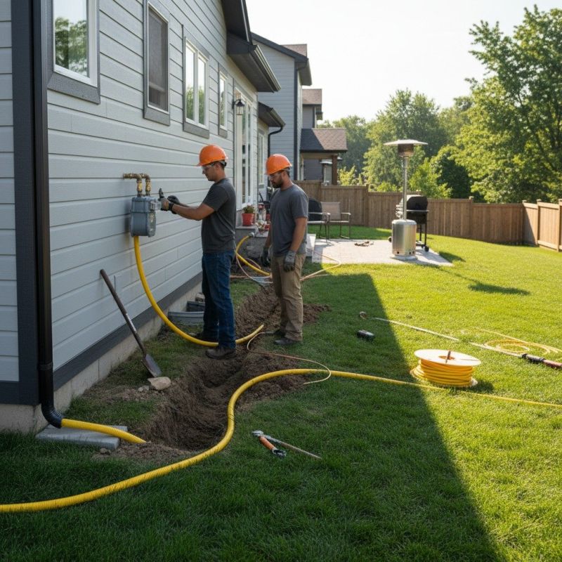 Fire Pit Gas Line Installation in San Antonio, TX