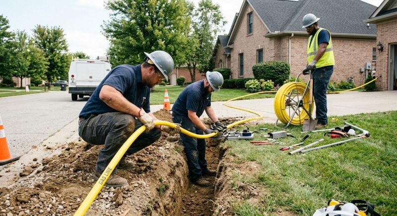 Gas Line Relocation in Austin, TX